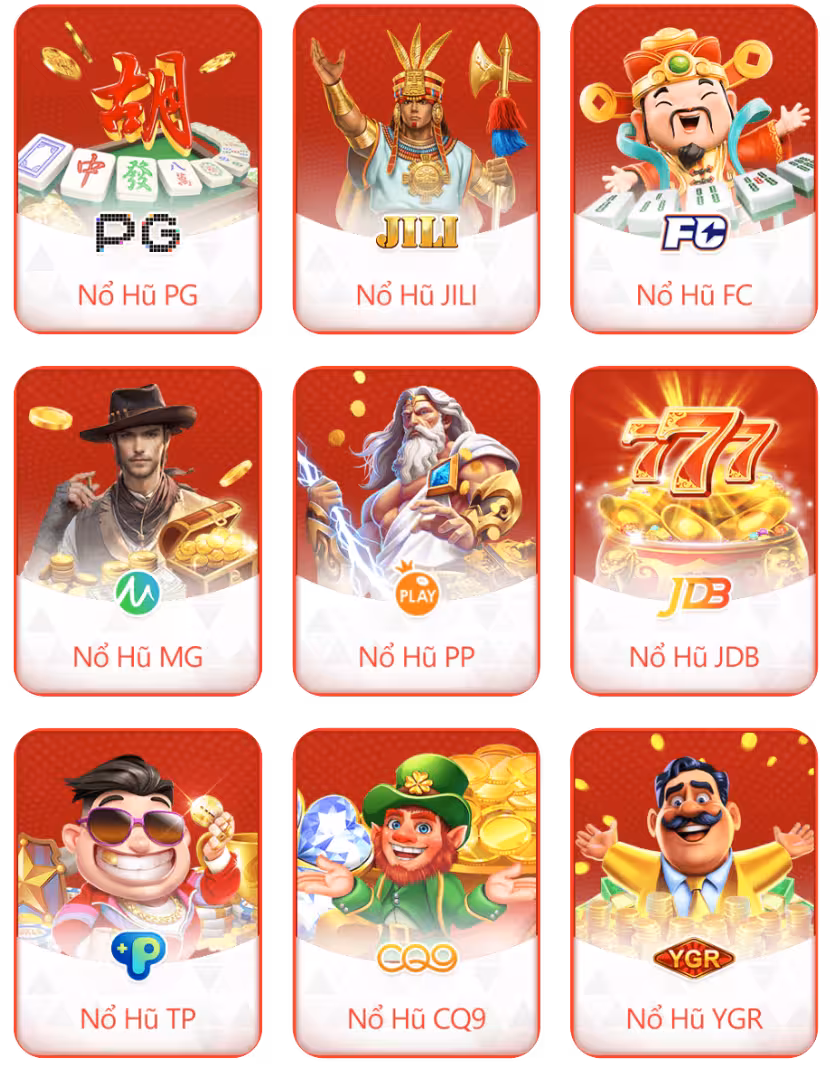 Giao diện sảnh game Nổ Hũ đặc sắc của BK88MM